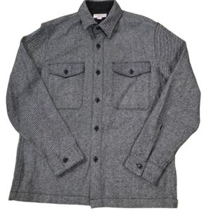 Wallace & Barnes J.Crew Herringbone Workwear Button Up Shirt Men's M